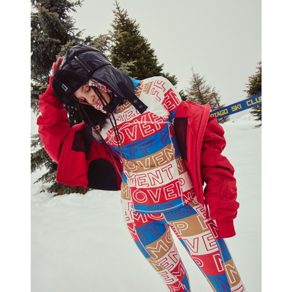 Free People Dawn to Dusk Printed Layer Leggins and Hoodie Set